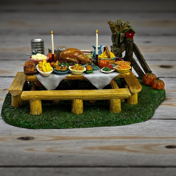 Dept 56 A Harvest Feast Thanksgiving Village Accessory Christmas Village - 2002 - Picture 1 of 9